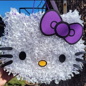 Handmade custom Hello kitty Traditional Mexican Piñata 🪅 Purple